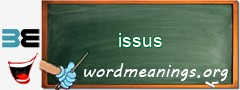 WordMeaning blackboard for issus